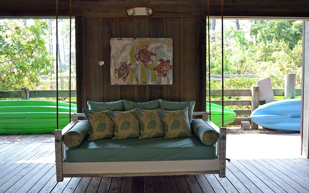 Coastal Porch Swing Bed
