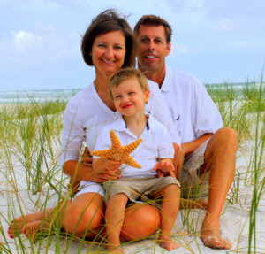 David Lynch Family at Beach